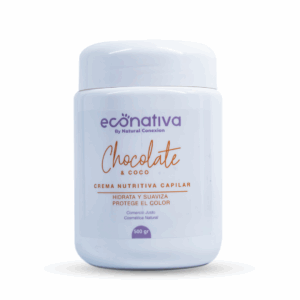 Crema Capilar Econativa X500gr Nutritiva Chocolate Y Coco